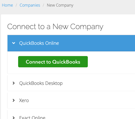 connect to QuickBooks