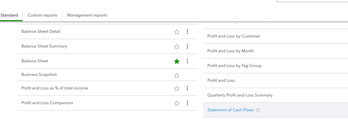 Cash Flow Statement