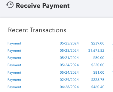 Recent Transactions